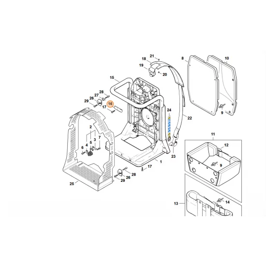 STIHL  Mocowanie 4203 703 6901